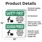 Signmission Safety Culture Sign, 10 in Width, Vinyl Decal, Rectangle, Bilingual OS-2PACK-SF-D-1014-L-10825 - alternate 2